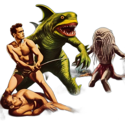 creature, concept art, comic book art, fantasy art transparent PNG cut-out