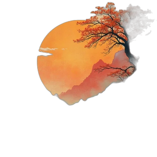 tree, dragon, umbrella, hair transparent PNG cut-out