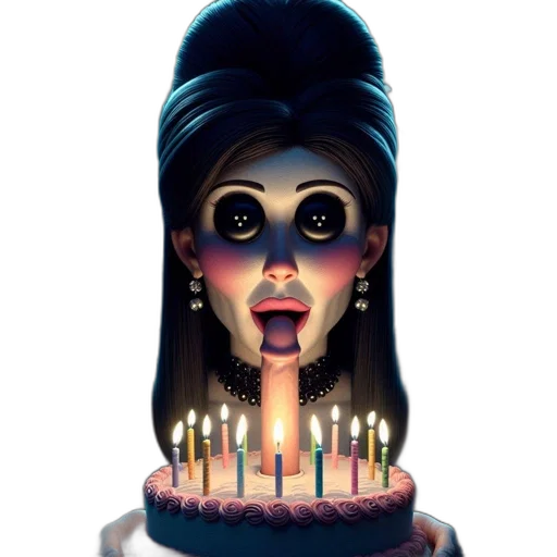 face, 3d render, concept art, cartoon transparent PNG cut-out