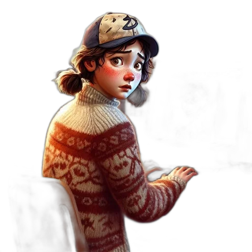 hat, dress, jacket, face transparent PNG cut-out