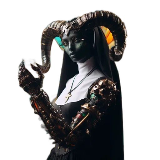 mask, dragon, creature, staff transparent PNG cut-out