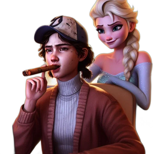 jacket, hat, concept art, comic book art transparent PNG cut-out