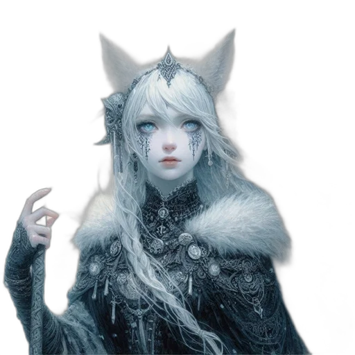 creature, staff, mask, dragon transparent PNG cut-out