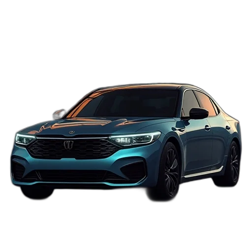 car, 3d render, concept art, photorealistic transparent PNG cut-out
