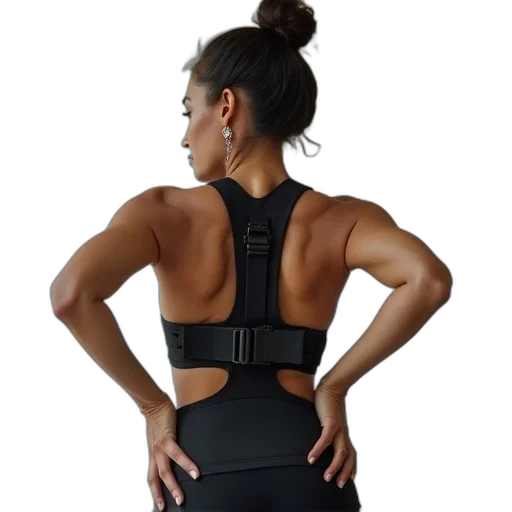 jacket, cyberpunk, woman, wearing transparent PNG cut-out