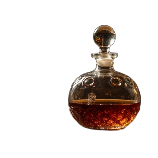 bottle, crown, jewelry, 3d render transparent PNG cut-out