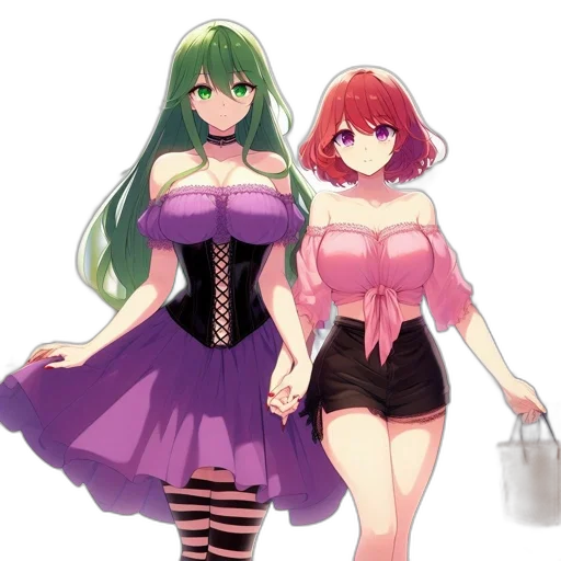 dress, concept art, anime, pixel art transparent PNG cut-out