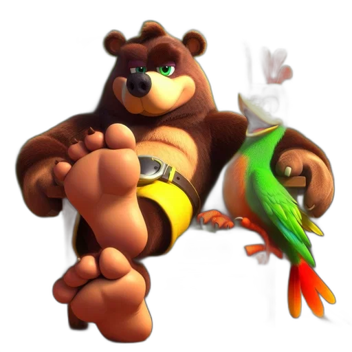 animal, staff, concept art, 3d render transparent PNG cut-out