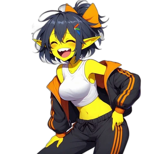jacket, staff, robot, creature transparent PNG cut-out