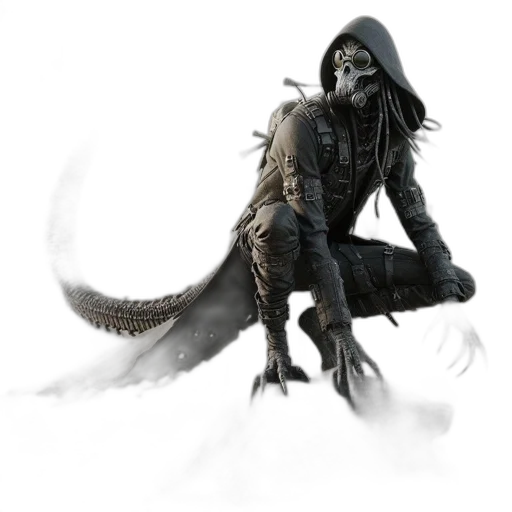 dragon, creature, animal, staff transparent PNG cut-out