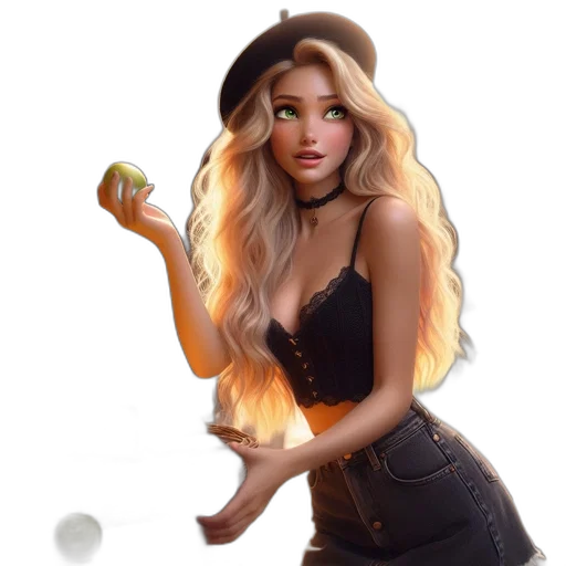 staff, fantasy art, concept art, cartoon transparent PNG cut-out