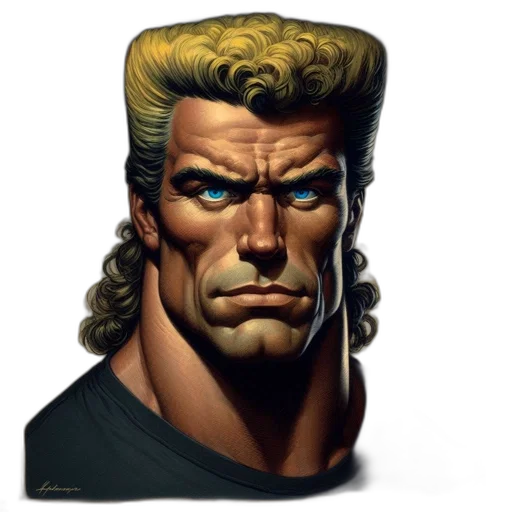 face, hair, comic book art, concept art transparent PNG cut-out