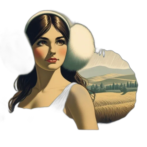face, hat, dress, mask transparent PNG cut-out