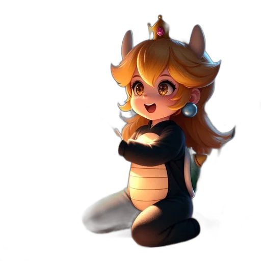 crown, staff, 3d render, concept art transparent PNG cut-out