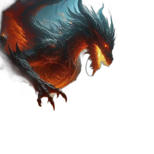 dragon, creature, mask, animal transparent PNG cut-out