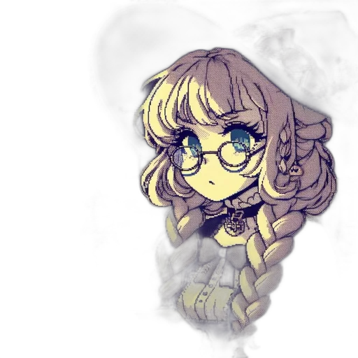 staff, pixel art, anime, cartoon transparent PNG cut-out