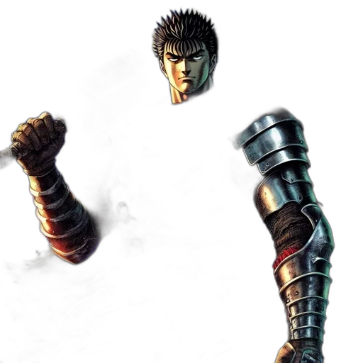 sword, weapon, staff, hair transparent PNG cut-out