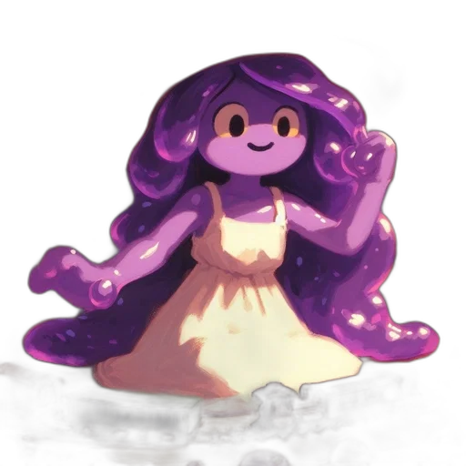 dress, crown, creature, hair transparent PNG cut-out