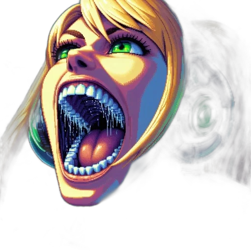 face, mask, creature, comic book art transparent PNG cut-out