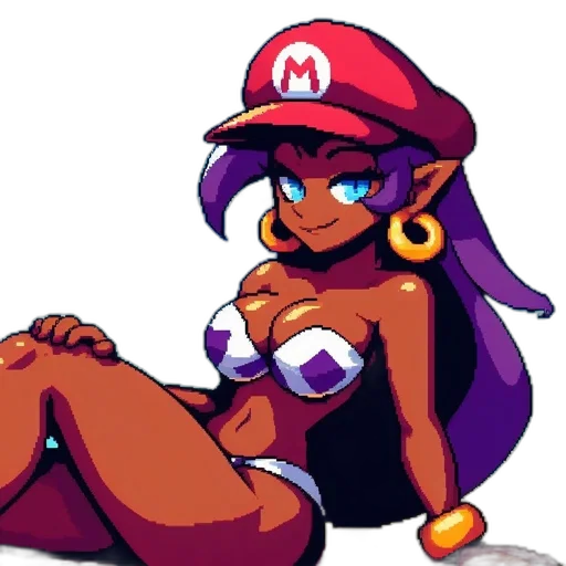 hat, dress, pixel art, concept art transparent PNG cut-out