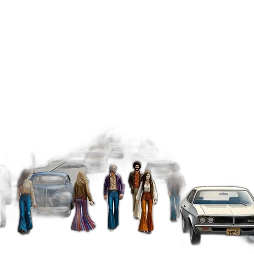 car, concept art, pixel art, comic book art transparent PNG cut-out