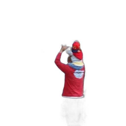 hat, jacket, staff, weapon transparent PNG cut-out