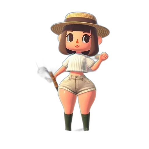 staff, hat, weapon, animal transparent PNG cut-out