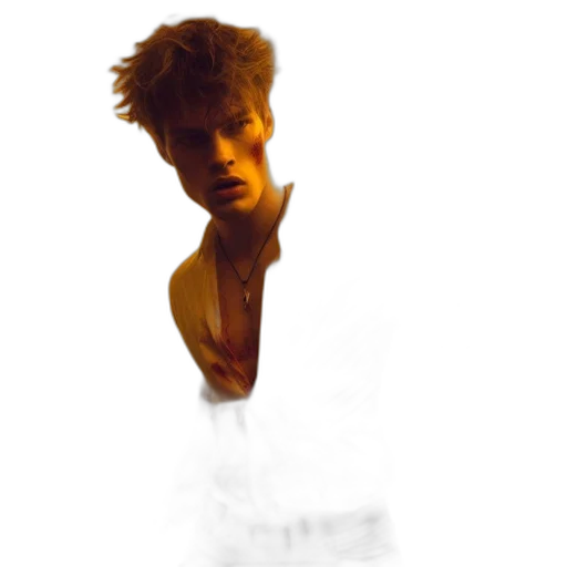 hair, face, creature, jacket transparent PNG cut-out