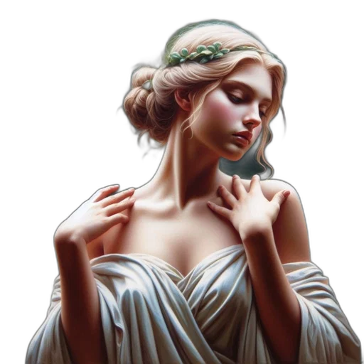 dress, jewelry, crown, face transparent PNG cut-out