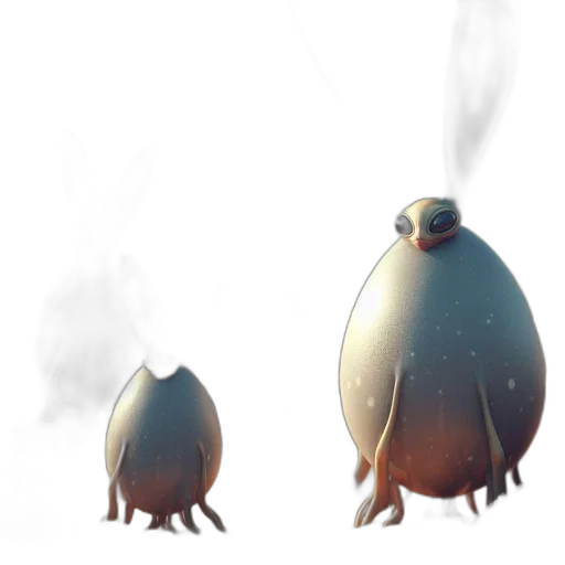 creature, concept art, fantasy art, 3d render transparent PNG cut-out