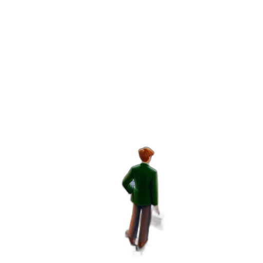 staff, jacket, robot, hat transparent PNG cut-out