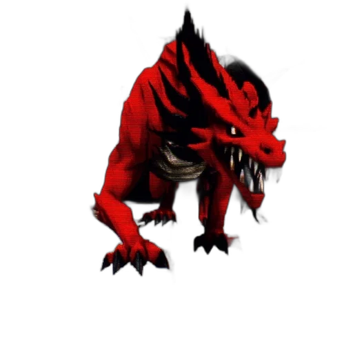 dragon, creature, animal, staff transparent PNG cut-out