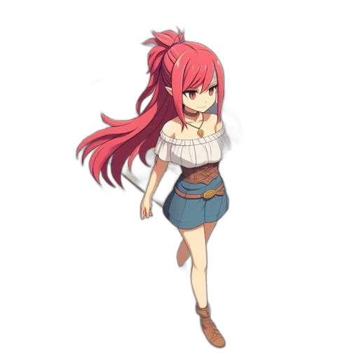 dress, staff, weapon, creature transparent PNG cut-out