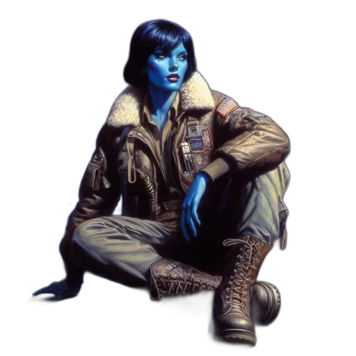 jacket, comic book art, concept art, fantasy art transparent PNG cut-out