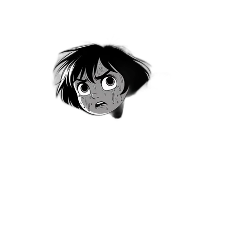 face, creature, hair, mask transparent PNG cut-out