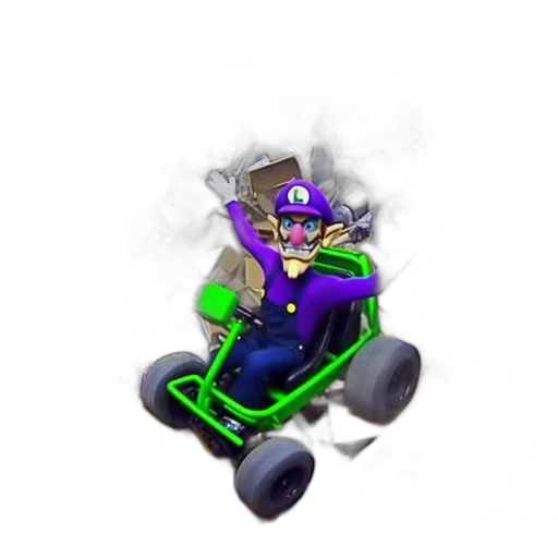 car, concept art, 3d render, pixel art transparent PNG cut-out