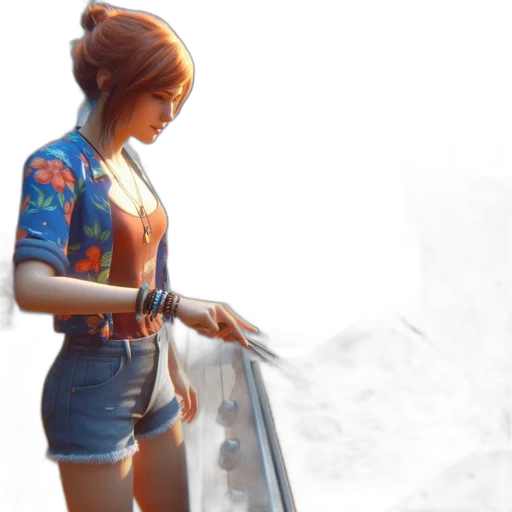 dress, jacket, weapon, staff transparent PNG cut-out