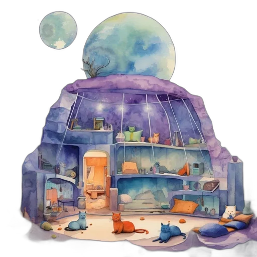 bottle, concept art, watercolor, fantasy art transparent PNG cut-out