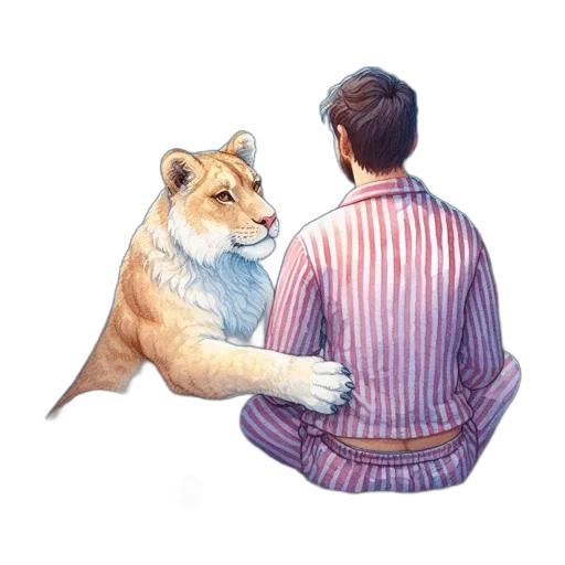 jacket, animal, staff, creature transparent PNG cut-out