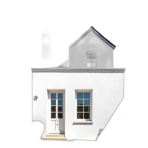 building, furniture, umbrella, 3d render transparent PNG cut-out