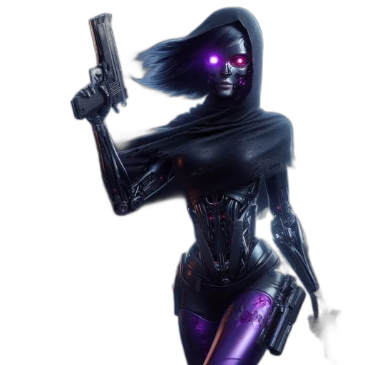 weapon, robot, staff, concept art transparent PNG cut-out