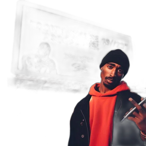 jacket, weapon, concept art, photorealistic transparent PNG cut-out