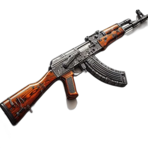 weapon, 3d render, concept art, artistically transparent PNG cut-out