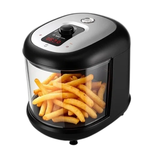 food, robot, 3d render, photorealistic transparent PNG cut-out