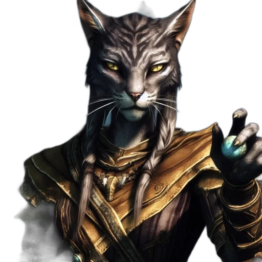 staff, mask, animal, fantasy art transparent PNG cut-out