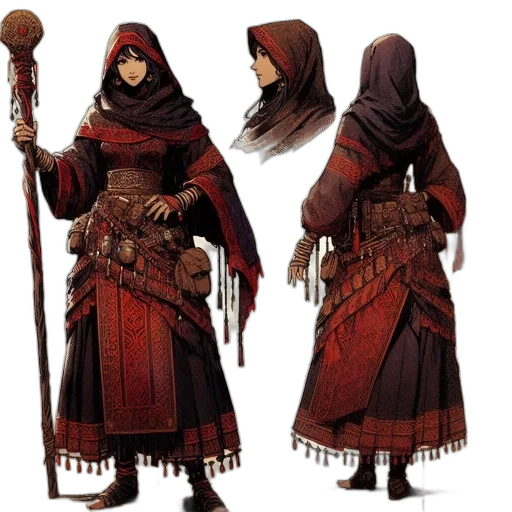 staff, concept art, fantasy art, 3d render transparent PNG cut-out