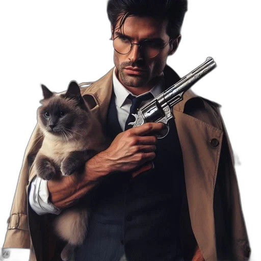 weapon, animal, jacket, concept art transparent PNG cut-out