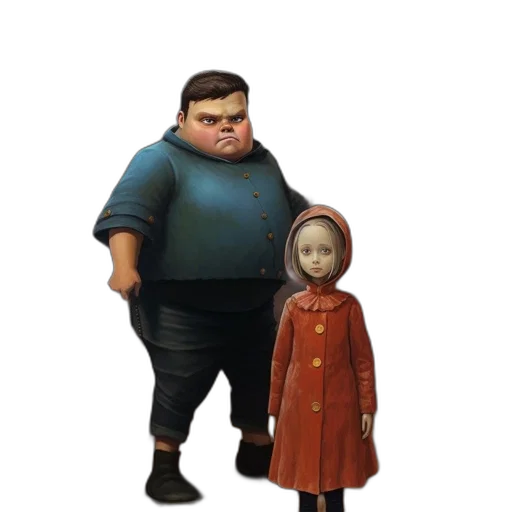 robot, dress, jacket, staff transparent PNG cut-out