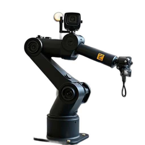 robot, staff, 3d render, robotic transparent PNG cut-out