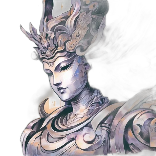 mask, crown, face, staff transparent PNG cut-out
